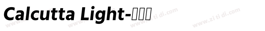 Calcutta Light字体转换